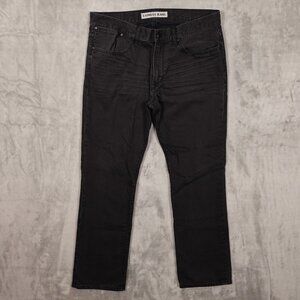 Express Kingston Straight Leg Jeans Men’s 36x32 Black Classic‎ Fit Denim